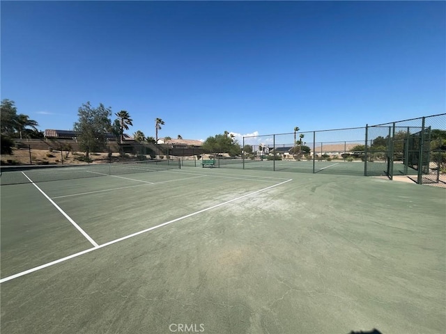 view of tennis court