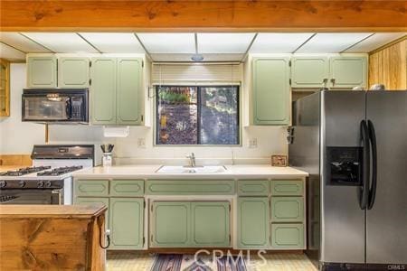 kitchen with sink and stainless steel appliances