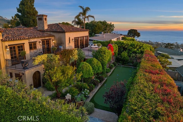 1330 Temple Hills Dr, Laguna Beach, CA 92651 - drone / aerial view of a large body of water