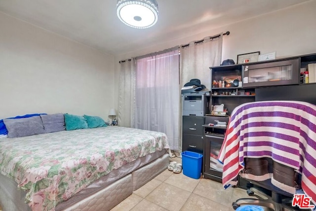 view of tiled bedroom