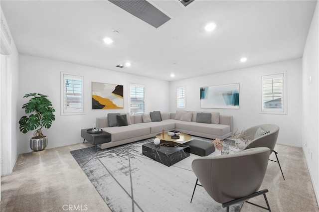 5418 Heitz Way, Fontana, CA 92336 - living room with recessed lighting and carpet flooring