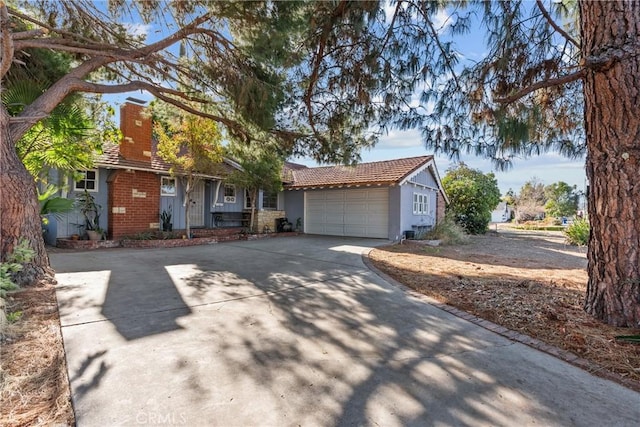 ranch-style house with a garage