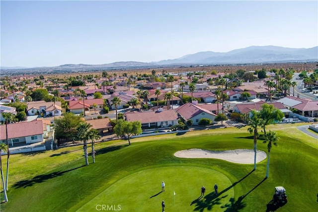 bird's eye view featuring a mountain view