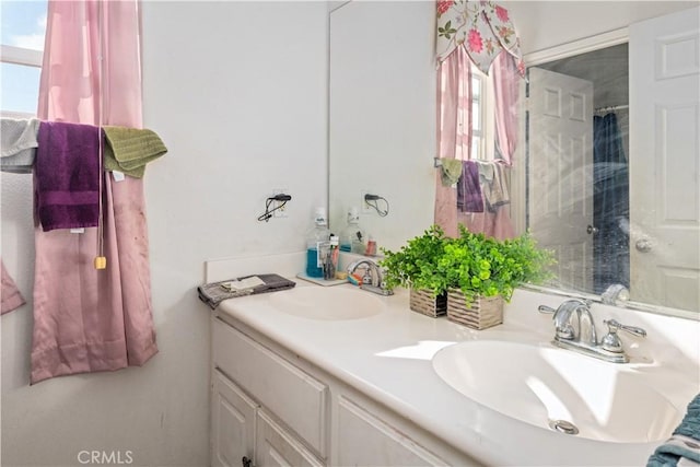 bathroom featuring vanity