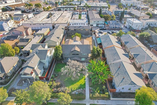 1048 E 5th St, Long Beach, CA 90802 - aerial view of property and surrounding area with nearby suburban area