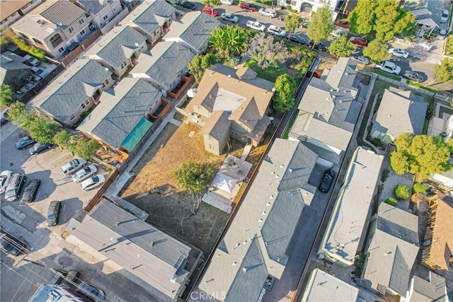 1048 E 5th St, Long Beach, CA 90802 - aerial view of property's location featuring nearby suburban area