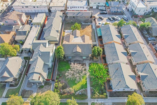 1048 E 5th St, Long Beach, CA 90802 - aerial overview of property's location with nearby suburban area