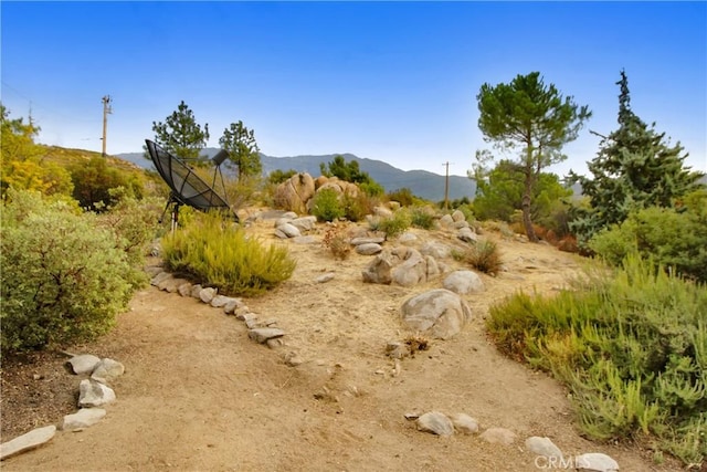 view of nature featuring a mountain view