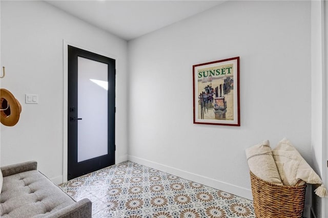 interior space with french doors