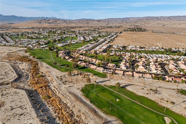 aerial view featuring a mountain view