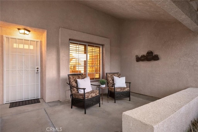 view of patio / terrace featuring an outdoor living space