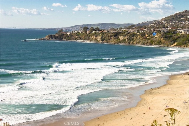 water view featuring a view of the beach