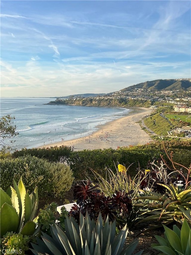 property view of water with a view of the beach