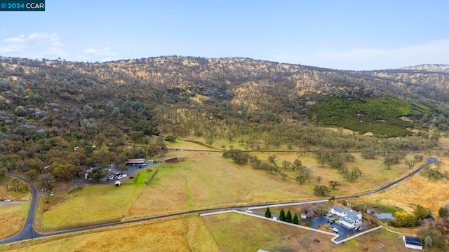 bird's eye view featuring a rural view