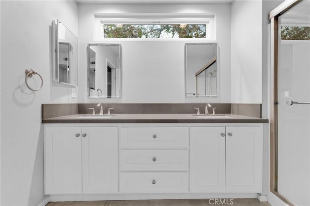 bathroom featuring vanity and a wealth of natural light