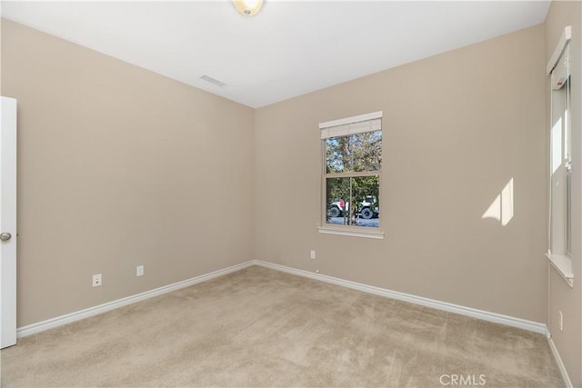 view of carpeted empty room