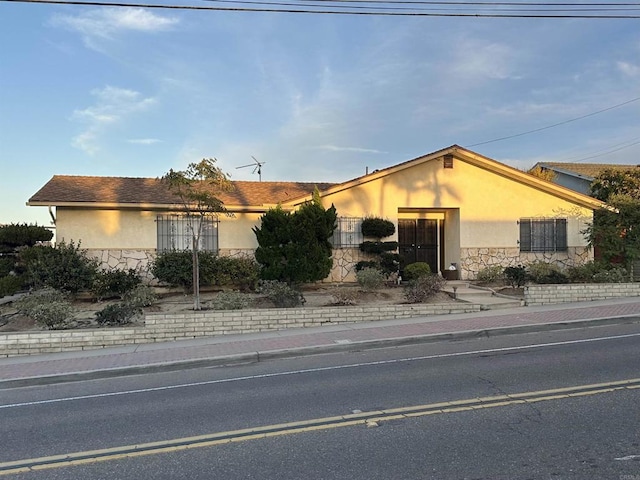 view of ranch-style home