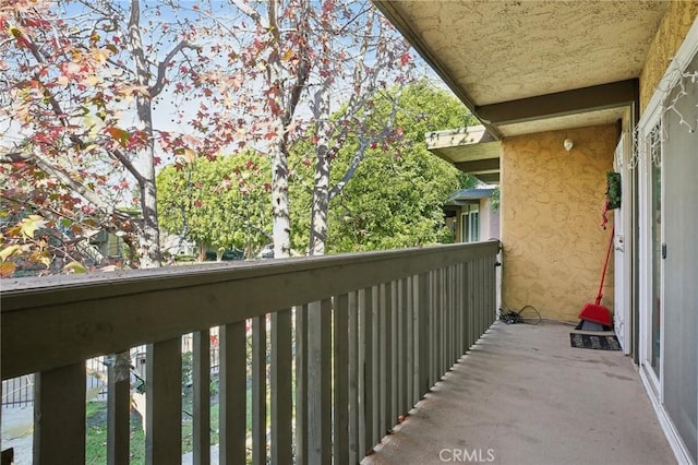 view of balcony