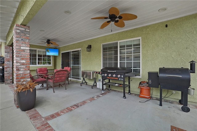 view of patio / terrace with grilling area