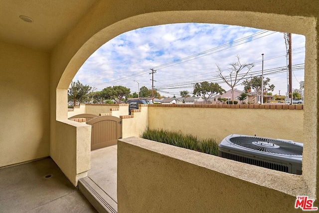 view of patio with central air condition unit