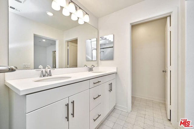 bathroom featuring vanity