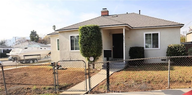 view of bungalow-style home