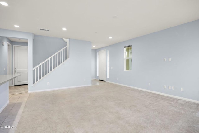 view of carpeted empty room