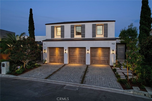 view of front of home featuring a garage