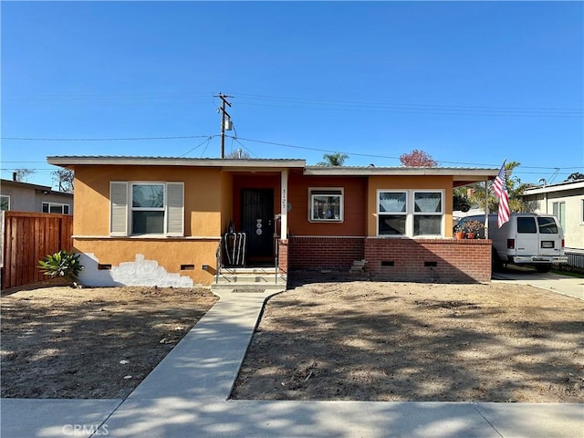 view of front of property