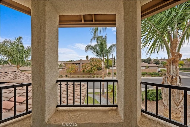 view of balcony