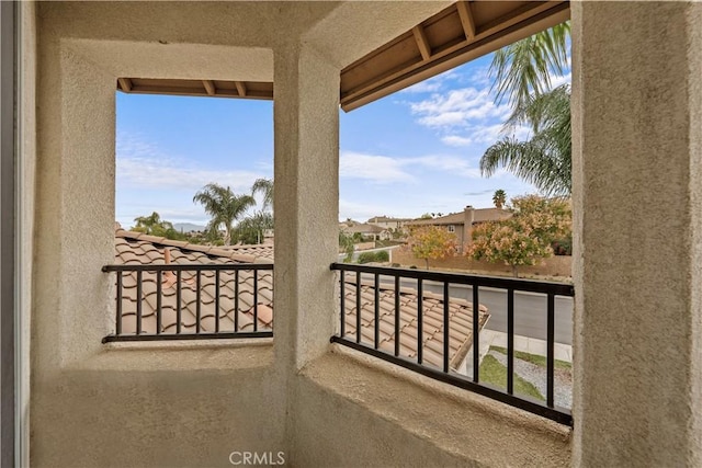 view of balcony