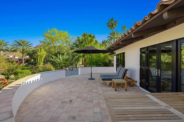 view of patio / terrace with french doors