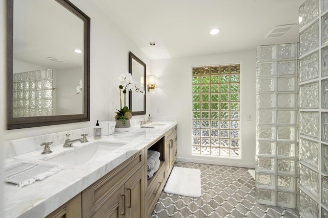 bathroom featuring vanity