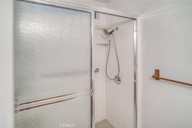 bathroom with walk in shower