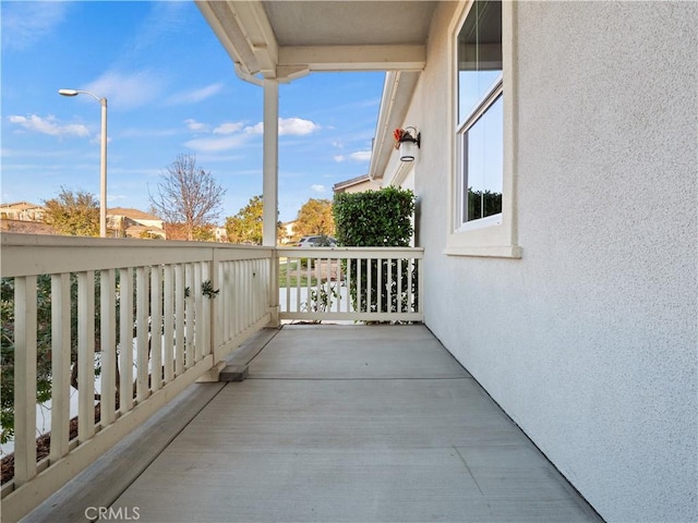 view of balcony