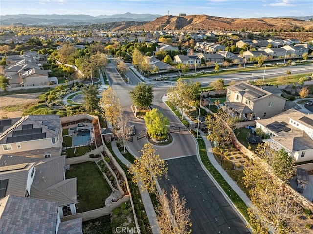 26420 Township St, Saugus, CA 91350 - drone / aerial view with a residential view and a mountain view