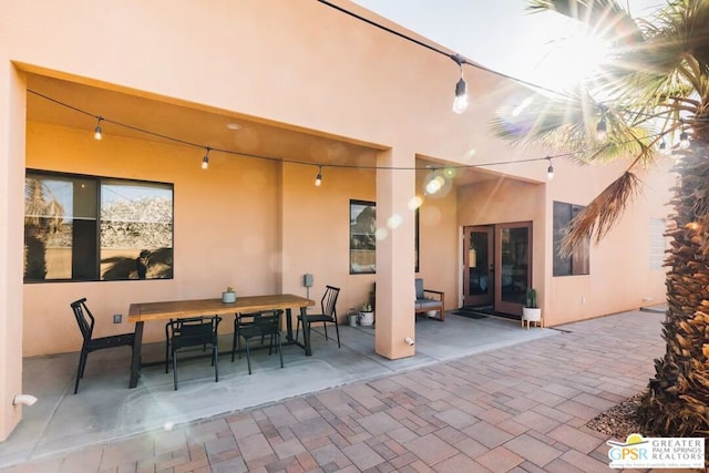 view of patio / terrace with french doors