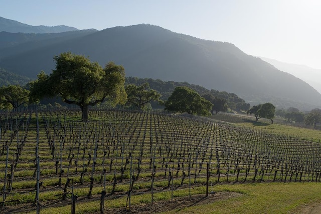 view of mountain feature featuring a rural view