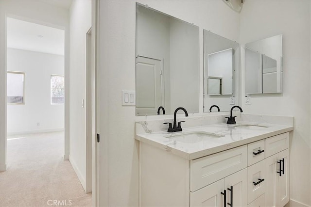 bathroom featuring vanity