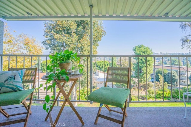 view of balcony