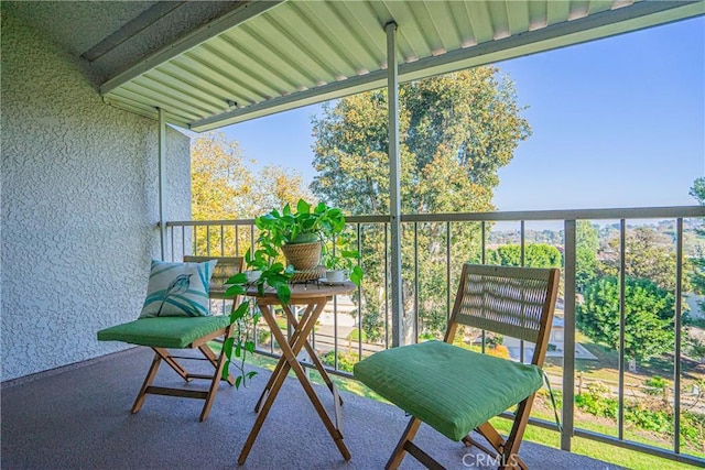 view of balcony