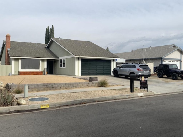 ranch-style house with a garage