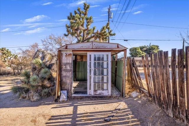 view of outbuilding