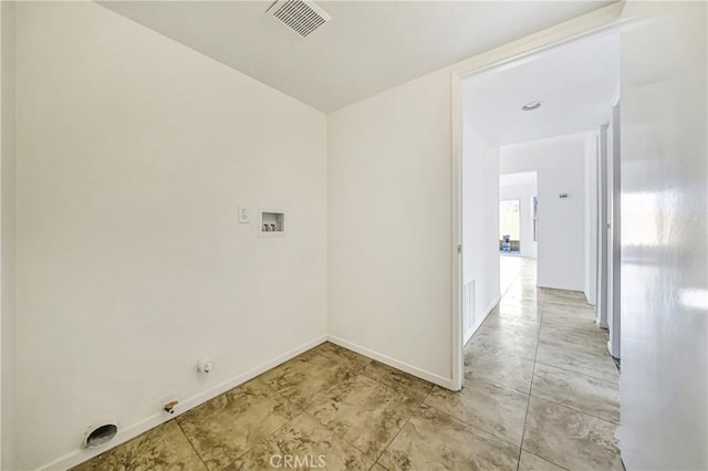 interior space with visible vents and baseboards