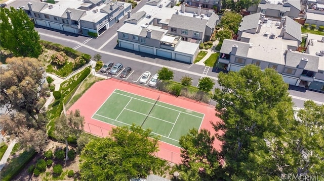 drone / aerial view featuring a residential view