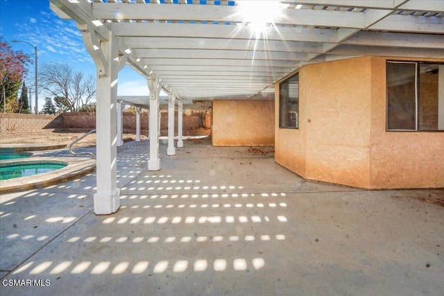 view of patio / terrace with a pergola