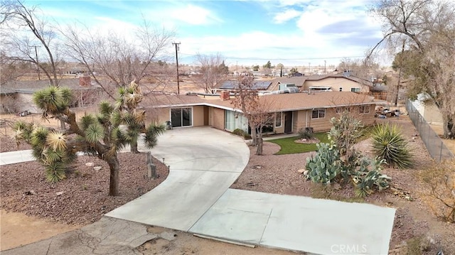 view of ranch-style home