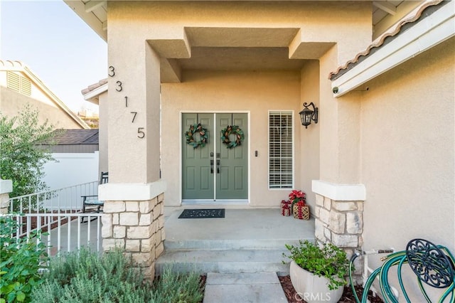 view of property entrance