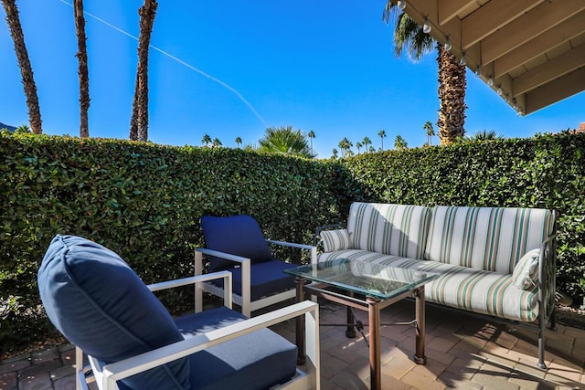 view of patio / terrace with outdoor lounge area