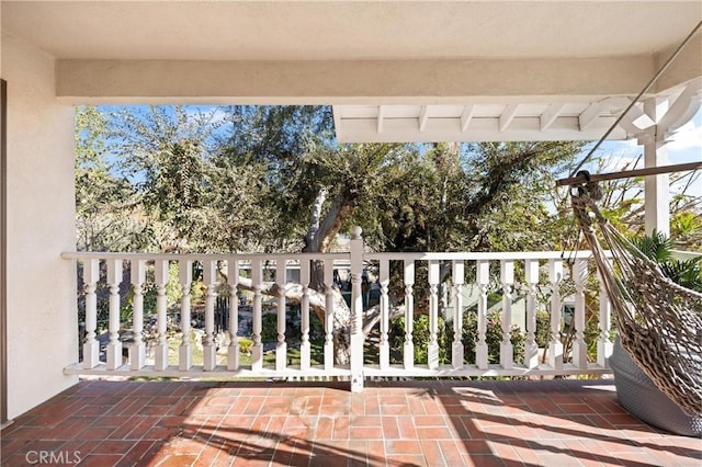 view of balcony